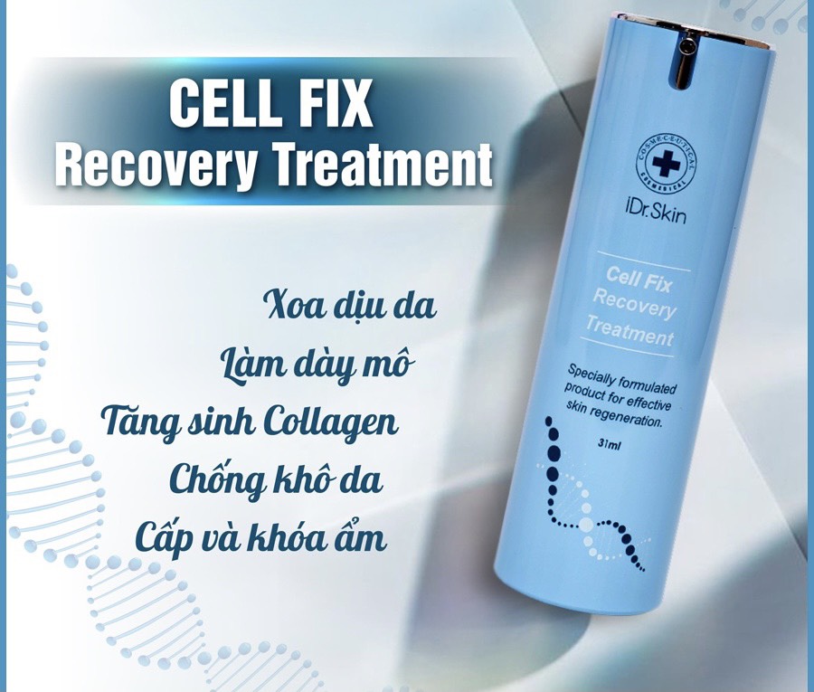  Kem tái tạo và phục hồi da tổn thương, nhiễm corticoid Idr.Skin Cell Fix 