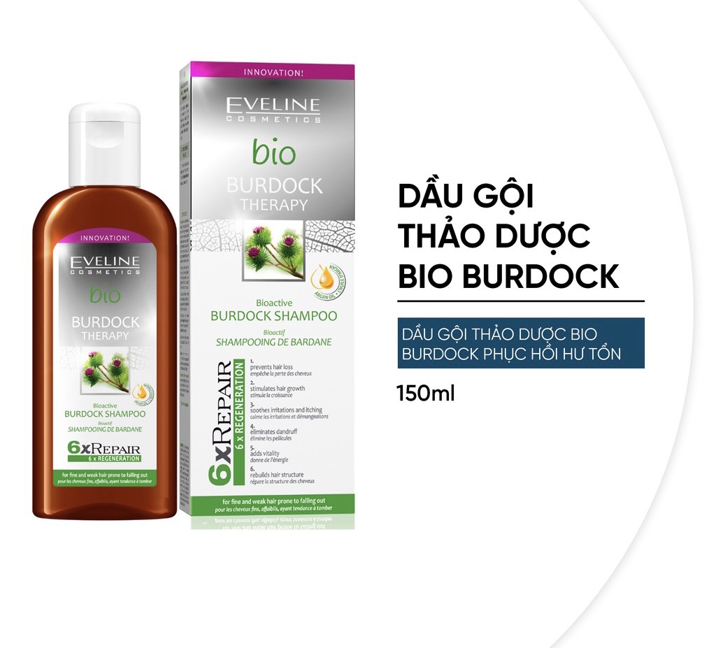 Dầu gội đầu thảo dược BIO BURDOCK Eveline