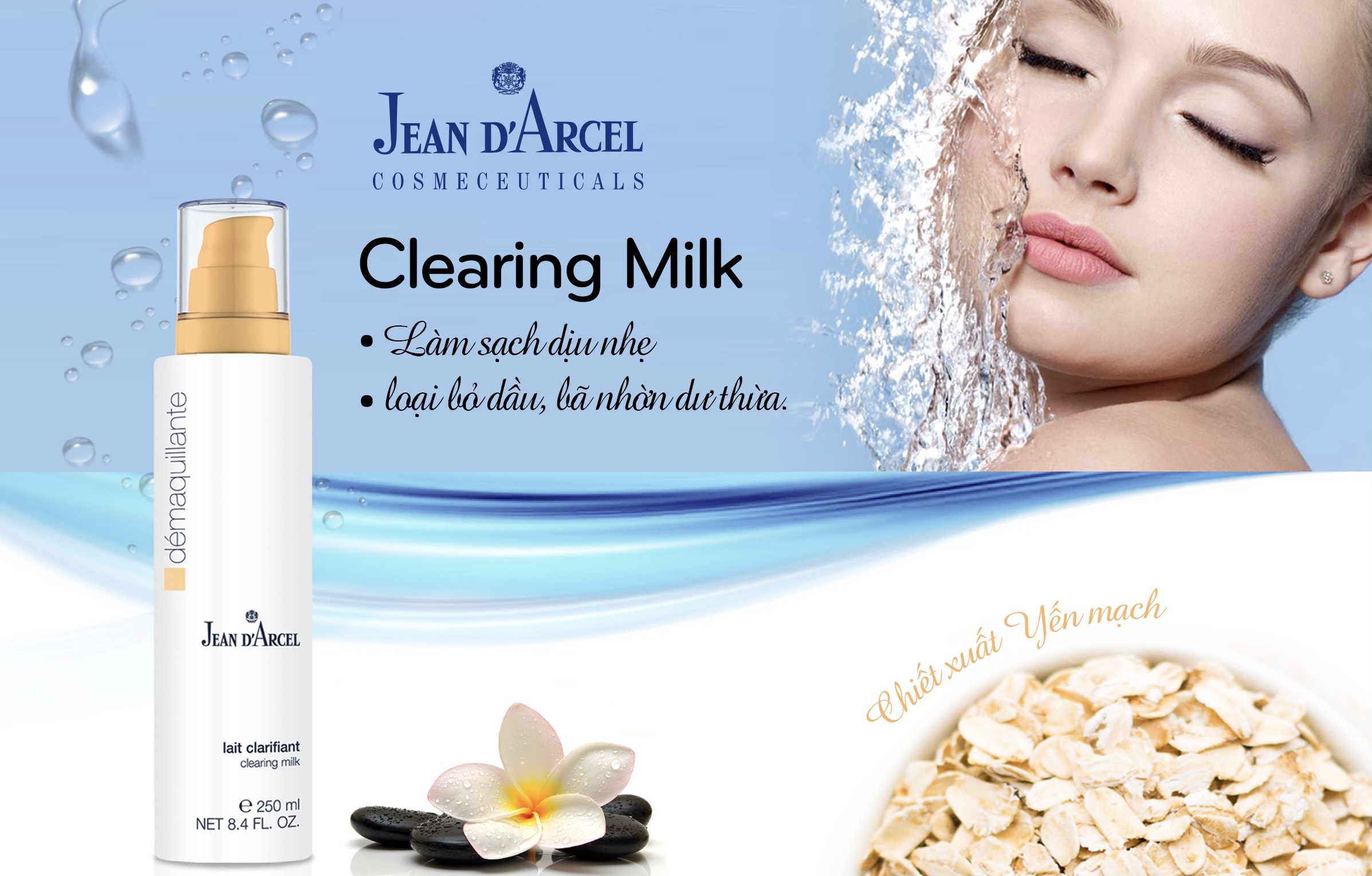 Sữa rửa mặt cho da dầu và mụn Jean D'Arcel  J01