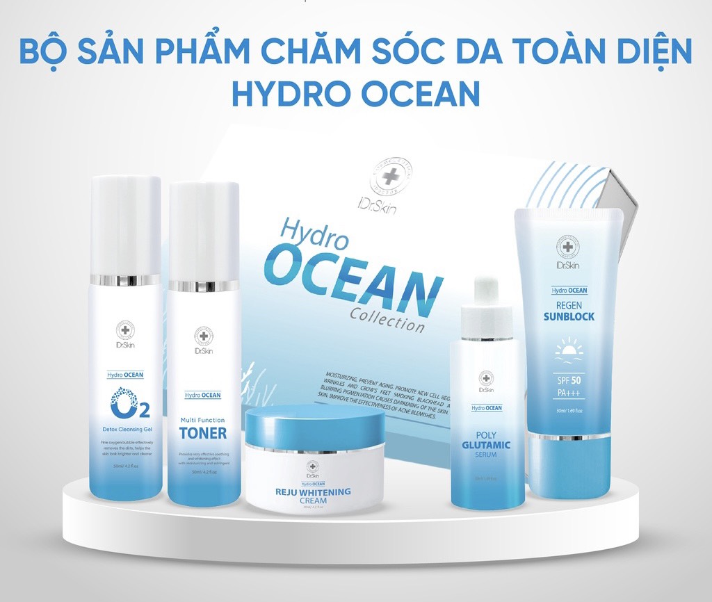  Bộ sản phẩm dưỡng da toàn diện Hydro Ocean Colletion IDr.Skin (5sp) 