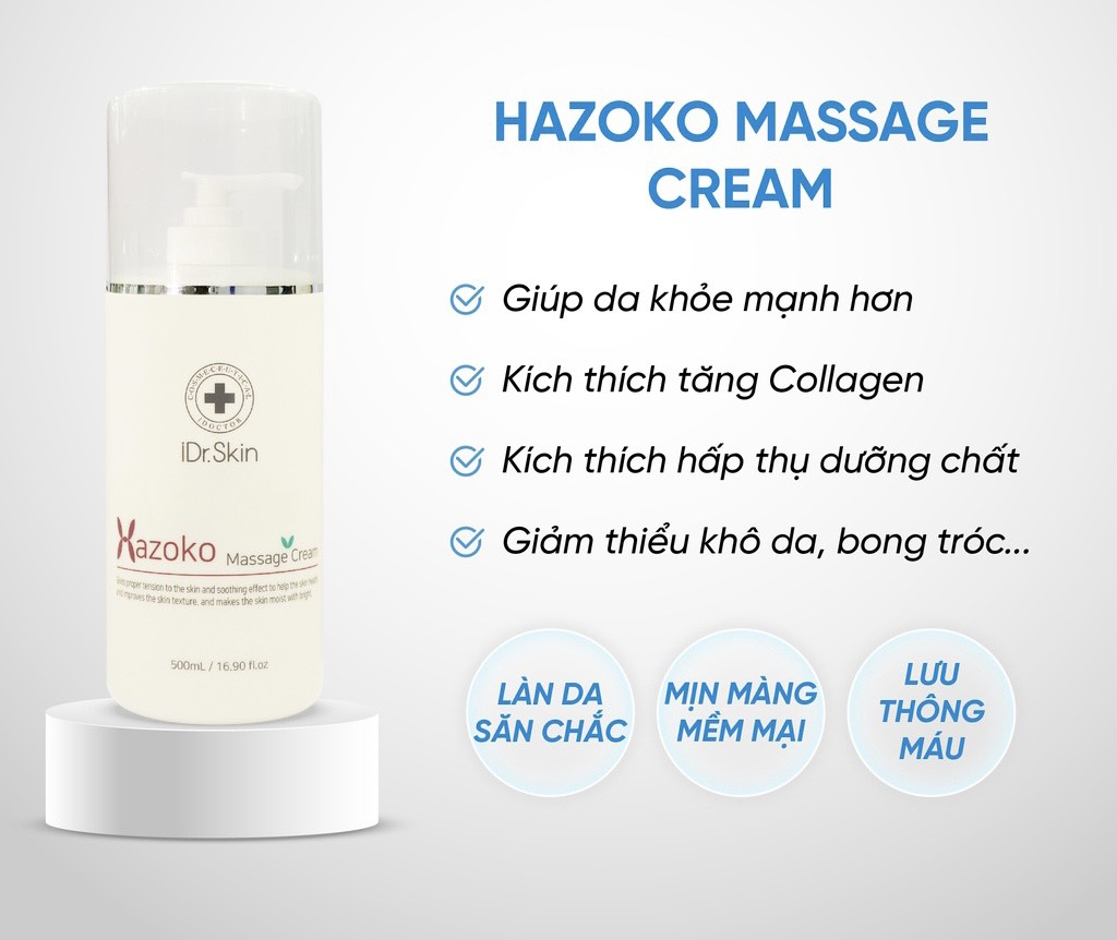  Kem massage mặt HAZOKO Idr.Skin Hàn Quốc