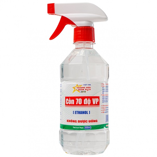 Cồn 70 độ Vĩnh Phúc 500ml có vòi xịt