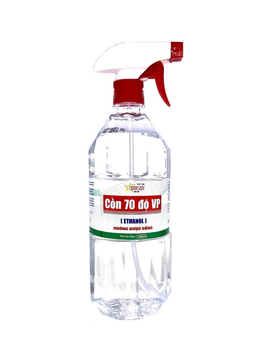 Cồn 70 độ Vĩnh Phúc 1000ml có vòi xịt 