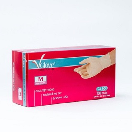 Găng tay y tế có bột Vglove 7.2g 