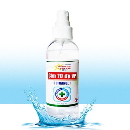 Cồn 70 độ Vĩnh Phúc 100ml có vòi xịt 