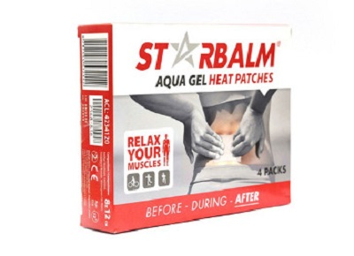 Miếng dán nhiệt Starbalm Aqua Gel Heat Patch hỗ trợ giảm đau nhanh, kháng viêm 