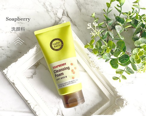 sua rua mat ngan ngua mun Happy Bath Soapberry Cleansing Foam