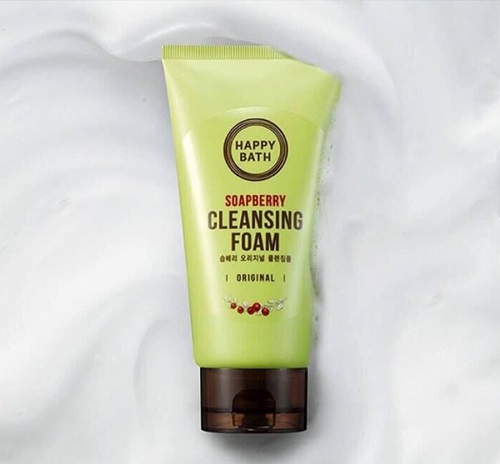 sua rua mat ngan ngua mun Happy Bath Soapberry Cleansing Foam