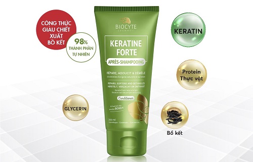 Keratine Forte Apres-Shampooing - dau xa giup giam va ngan ngua rung toc 