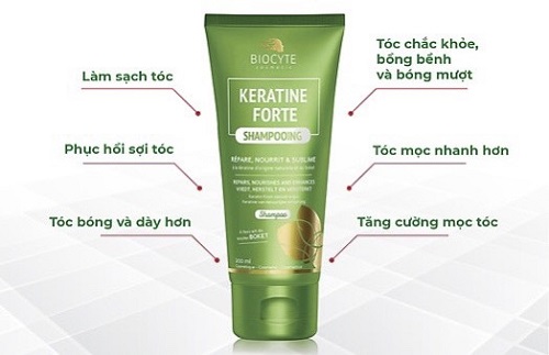 Keratine Forte Shampooing - dau goi giup giam va ngan ngua rung toc