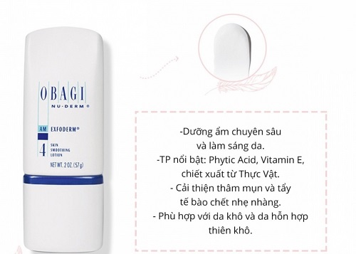 Kem tay da chet cho da kho chua Phytic Acid Obagi Nu-Derm Exfoderm Skin Smoothing Lotion #4