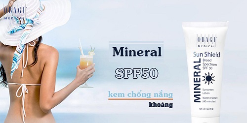 kem chong nang vat ly Obagi Mineral Sunshield Broad Spectrum SPF 50