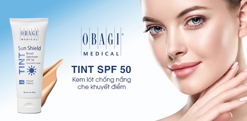 Kem chong nang che khuyet diem Obagi Sun Shield Broad Spectrum SPF 50 Tint (Cool)