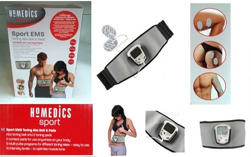 Dai massage giam mo bung cong nghe EMS kem mieng dan tri lieu HoMedics HST-200-EU