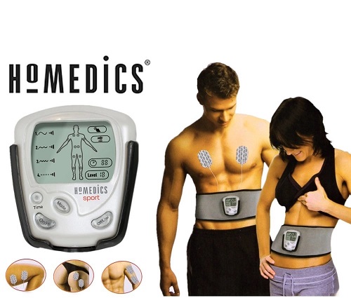 Dai massage giam mo bung cong nghe EMS kem mieng dan tri lieu HoMedics HST-200-EU