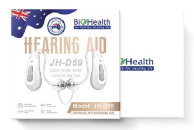         may tro thinh có pin sac khong day biohealth JH-D59    