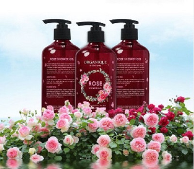 sua tam hoa hong Organique Rose Shower Gel