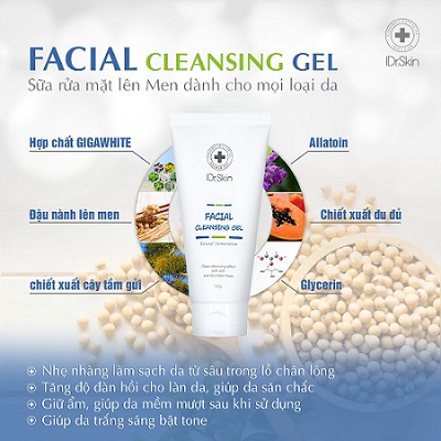 Sua rau mat len men Facial Cleansing Gel